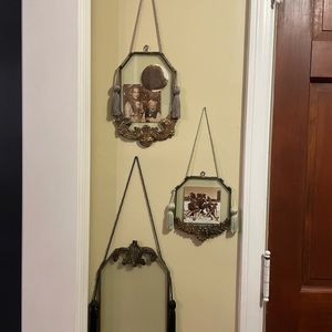 Set of Three Anthropologie Bohemian hanging frames